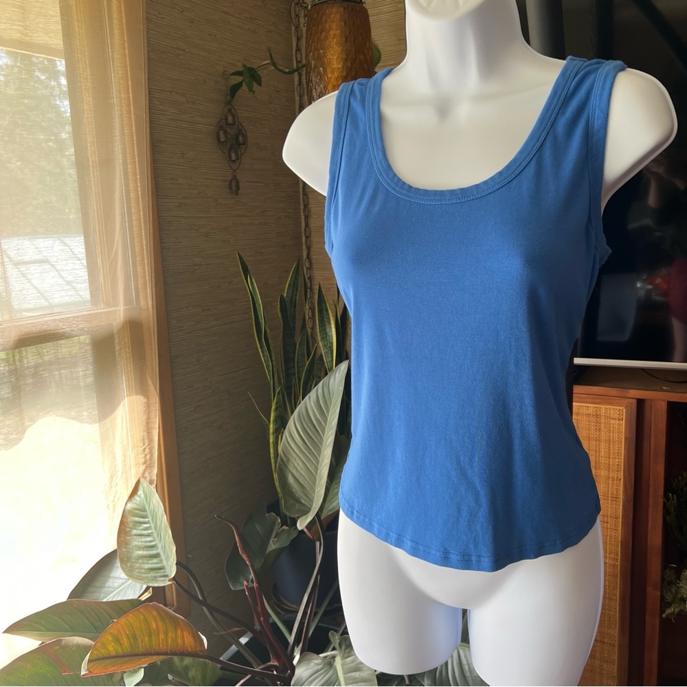 Blue Sleeveless Top
